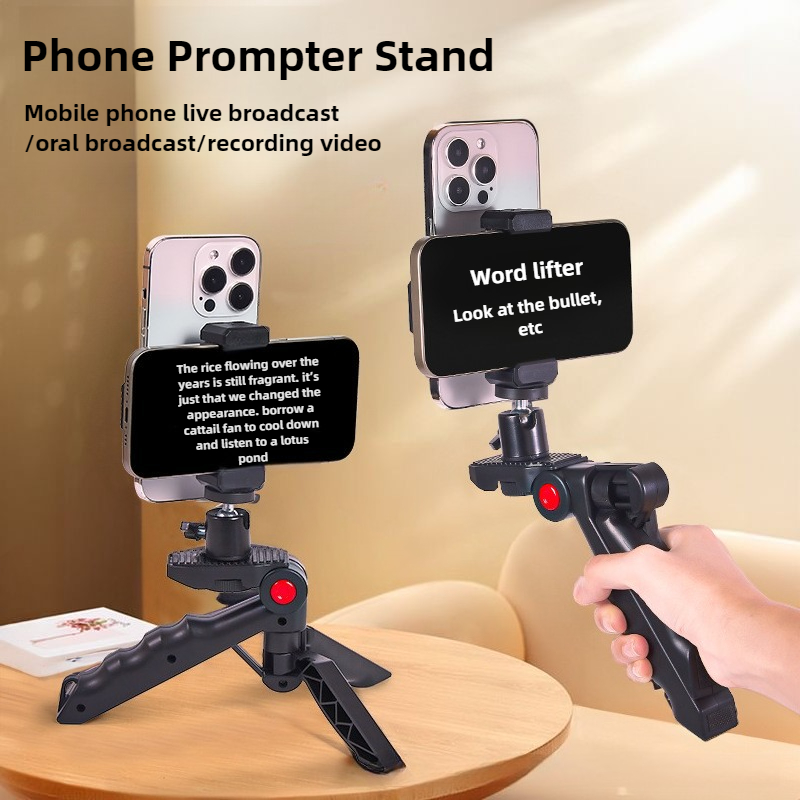 Phone Accessories Video - โทรศัพท์ Teleprompter Prompter Stand สําหรับโทรศัพท์ Live