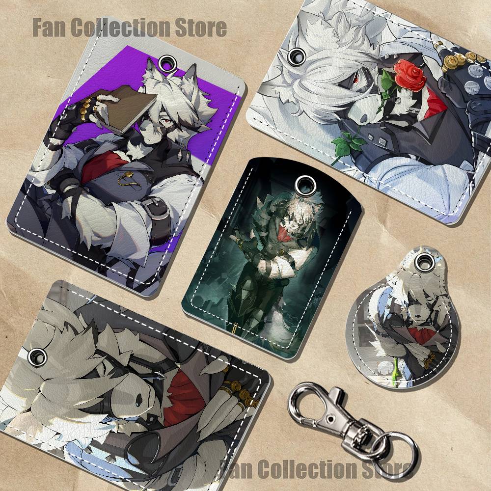 Airtag Holder Case - ซองใส่บัตรหนังลายการ์ตูน ZZZ V-Von Lycaon สำหรับนักร้อง นักแสดง