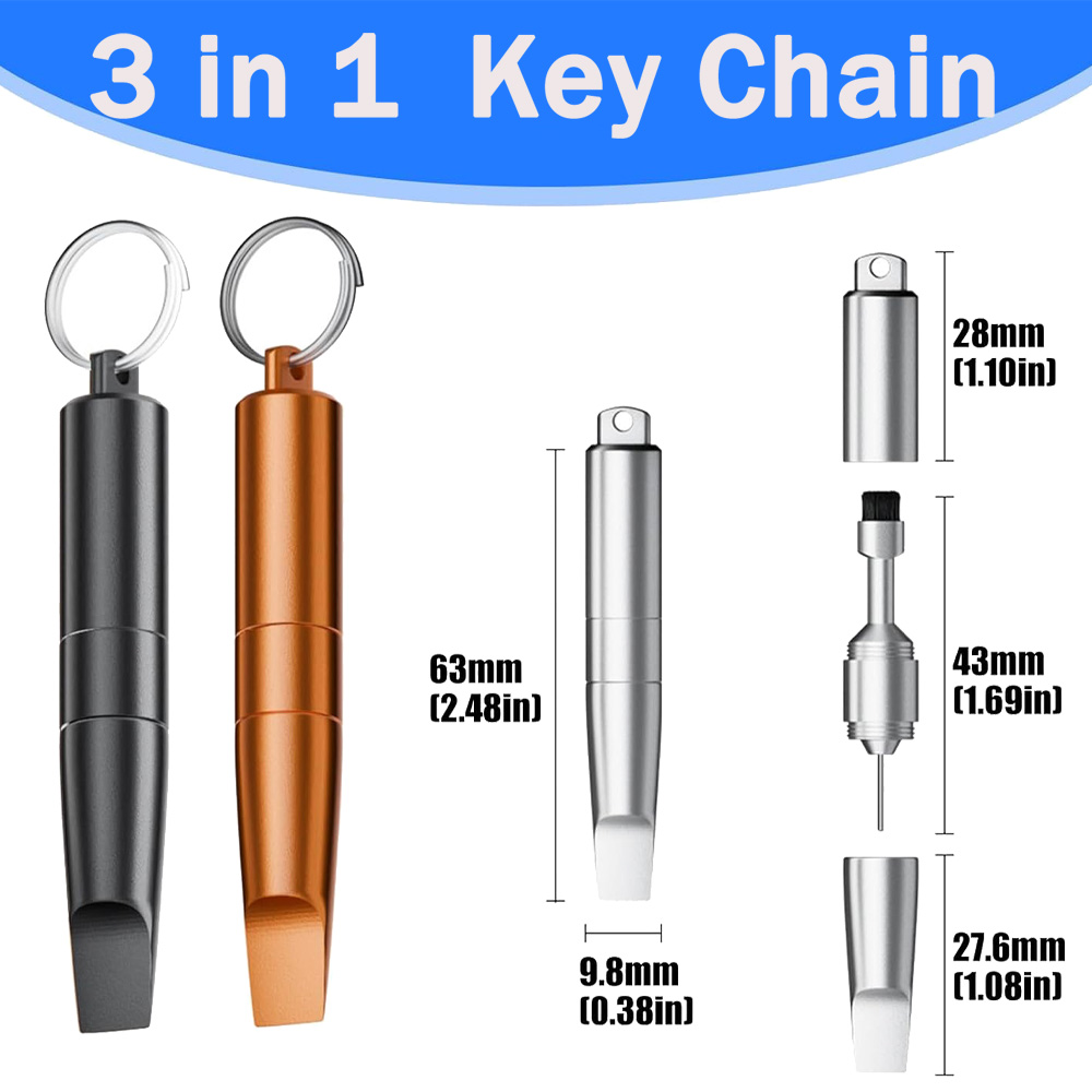 Sim Card Tool - ชุดอุปกรณ์ 3-in-1 สำหรับถอดถาดซิมการ์ด พร้อมเข็มจิ้มหูฟัง แปรงทำความสะอาด และเข็มเปิดฝาหลัง