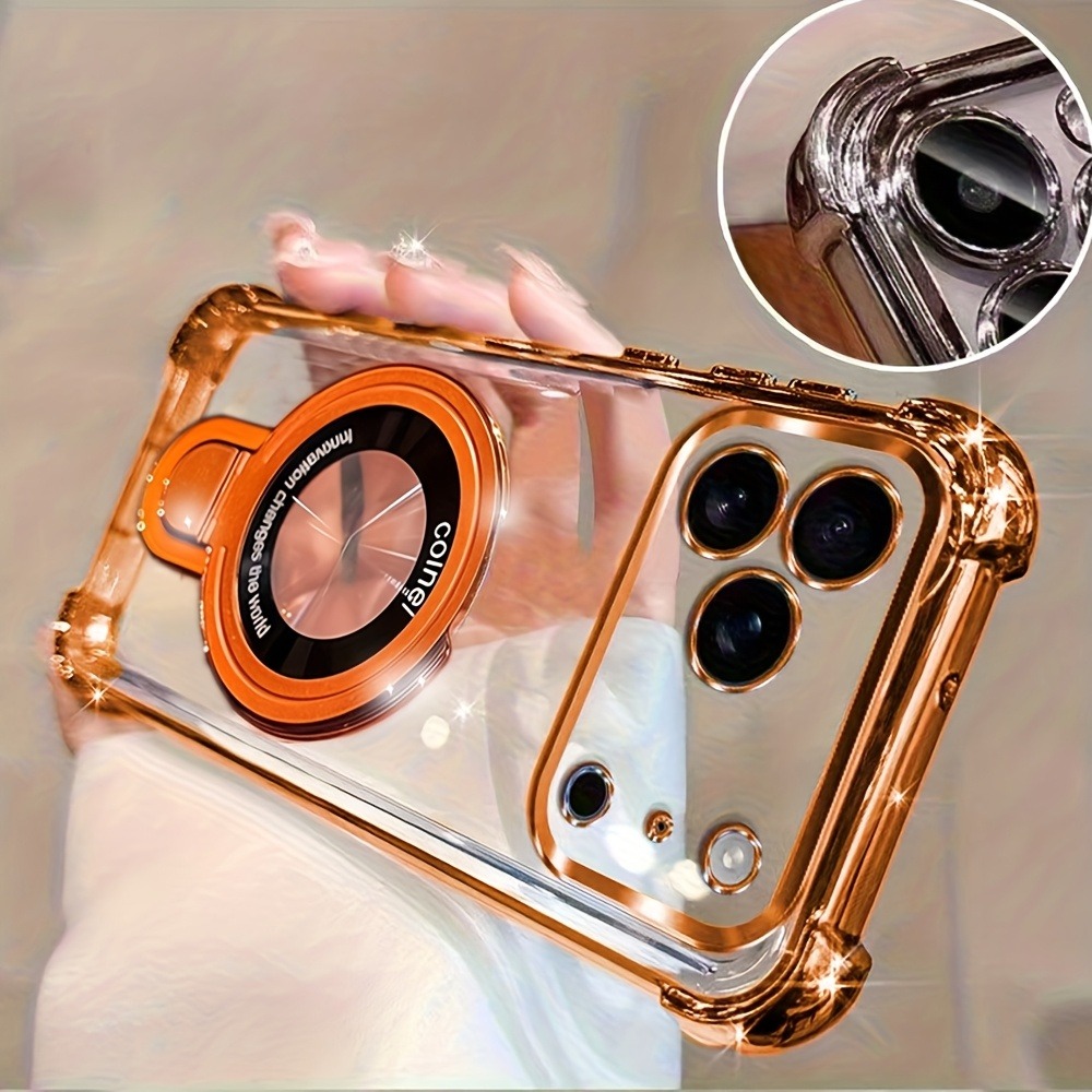 Quirky Phone Accessories - เคสโทรศัพท์หรูหราแบบใสเคลือบเงาสำหรับ iPhone 18 17 16 15