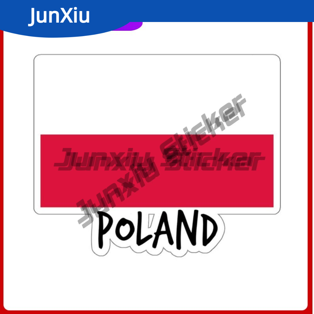 Phone Accessories Europe - สติกเกอร์ธงชาติโปแลนด์ สติกเกอร์ติดรถยนต์ ยุโรป สำหรับเดินทาง ตกแต่งภายนอก อุปกรณ์เสริมสำหรับรถบ้าน