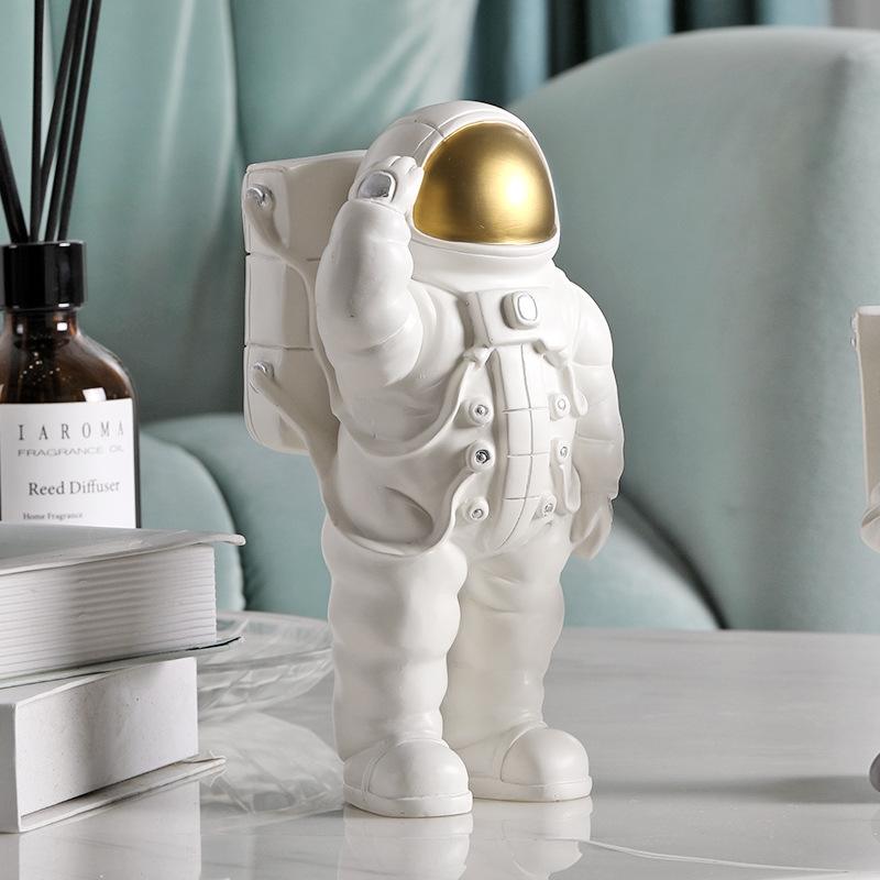 Phone Accessories Europe - ยุโรป Space Man รูปนักบินอวกาศ Figurines โมเดิร์นสร้างสรรค์ผู้ถือโทรศัพท์