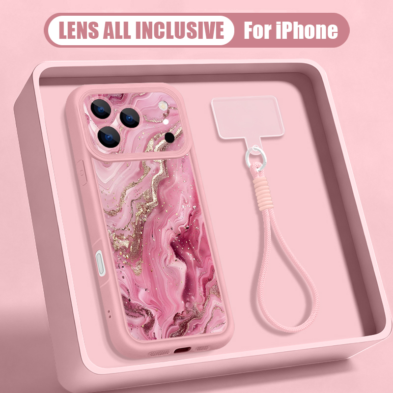 Lanyard Phone Strap - เคสโทรศัพท์พร้อมสายคล้องข้อมือสำหรับ iPhone 18 17 Pro Max
