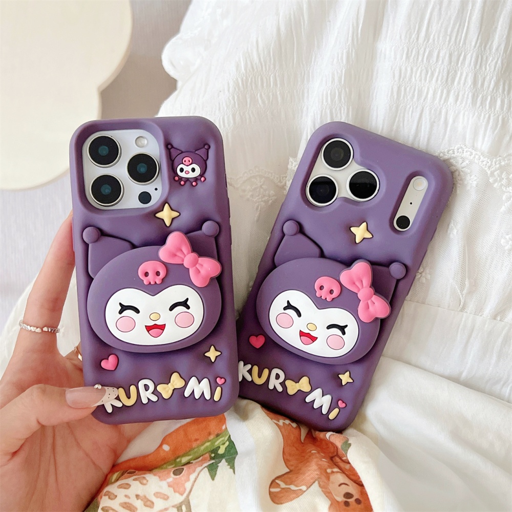 Quirky Phone Accessories - เคสโทรศัพท์ลายการ์ตูนซานริโอ้ คุโรมิ 3 มิติ น่ารัก สำหรับ
