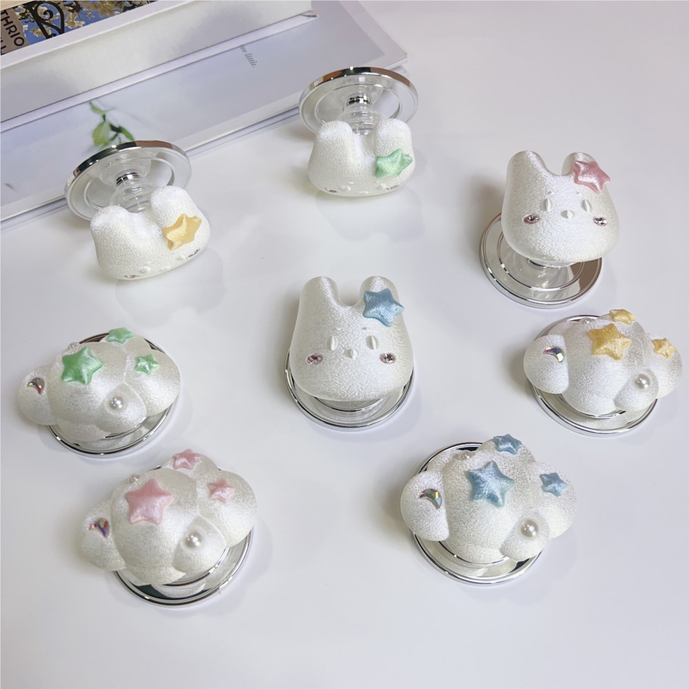 Phone Accessories Video - ที่จับโทรศัพท์แม่เหล็ก 3D ลายการ์ตูน กันลื่น สไตล์เกาหลี Ins