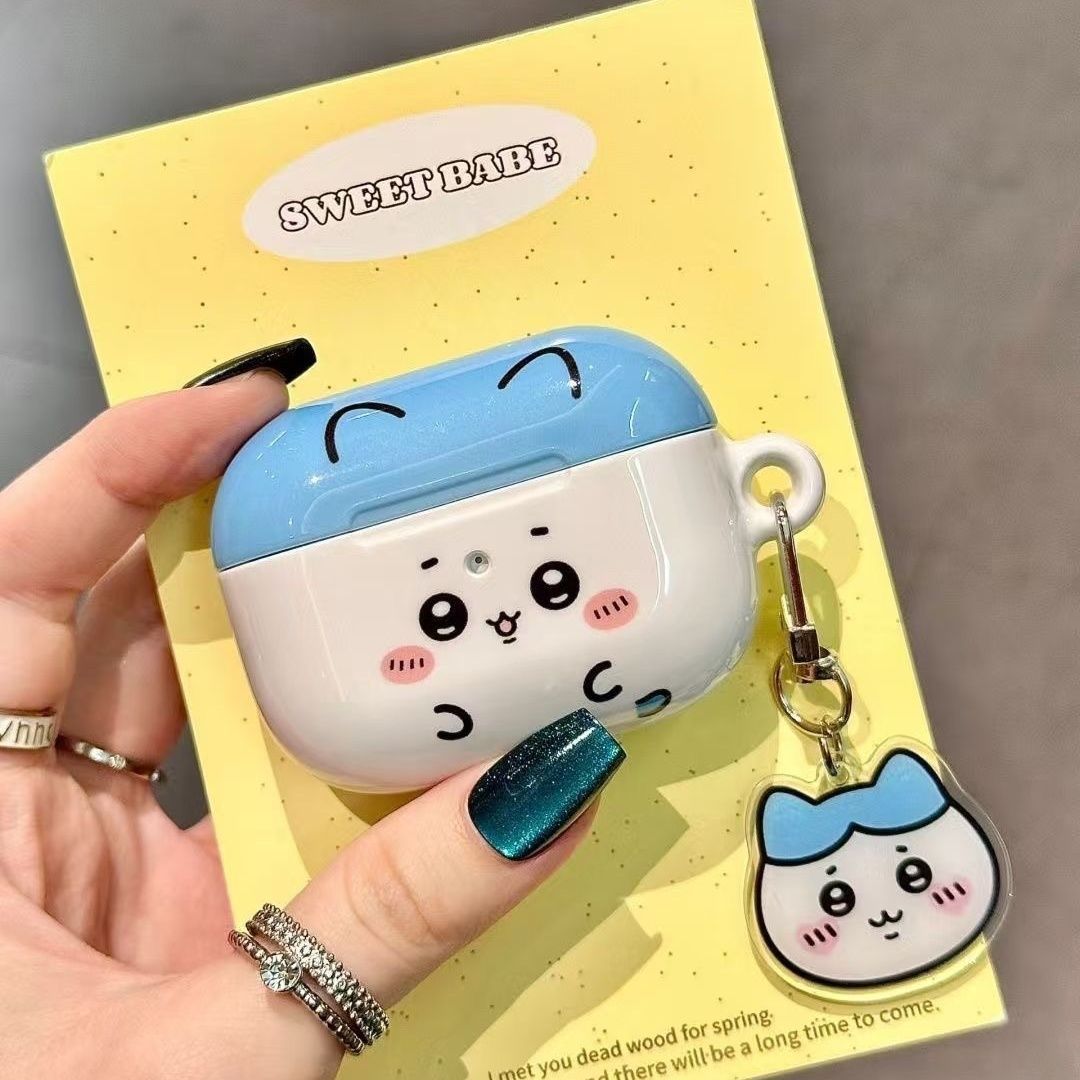 Airpod Case Cover - เคสฟิล์มแข็งลายการ์ตูนชิอิคาวะ ฮาจิวาระ อุซางิ น่ารักสำหรับแอร์พอดโปรฝาครอบป้องกันการ์ตูนสำหรับหูฟังบลูทูธของแอปเปิ้ล คาวาอิ ใหม่