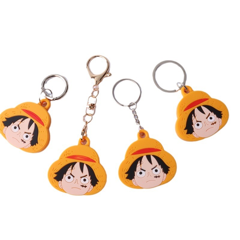 Airtag Holder Case - เคสสำหรับ Airtags, เคสซิลิโคนลายการ์ตูนลูฟี่ 3 มิติ สำหรับ