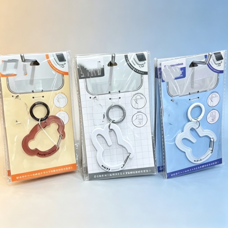 Airtag Holder Case - พวงกุญแจรูปกระต่ายมิฟฟี่และหมี, พวงกุญแจแบบสแนปฮุก, ห่วงคล้องกระเป๋าแบบพกพา, อุปกรณ์ตกแต่งกระเป๋าสำหรับกิจกรรมกลางแจ้ง
