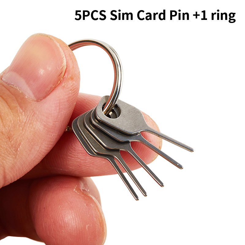 Sim Card Tool - เข็มจิ้มถาดซิมการ์ด 5 ชิ้น สำหรับโทรศัพท์มือถือ