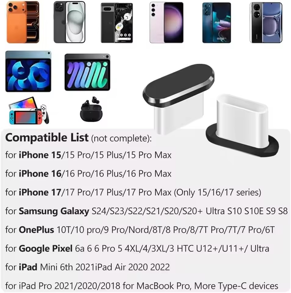 ปลั๊กกันฝุ่น USB C 4 ชิ้น พร้อ - Usb C Hub บทวิจารณ์และราคา