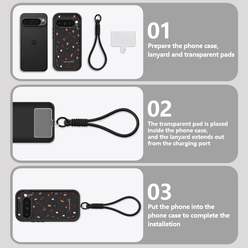 เคสโทรศัพท์ลายหัวใจคริสต์มาสสำ - Lanyard Phone Strap บทวิจารณ์และราคา