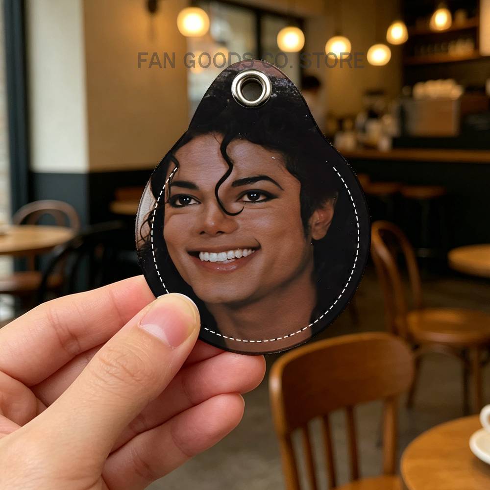 พวงกุญแจหนัง PU ลาย Michael J- - Airtag Holder Case บทวิจารณ์และราคา