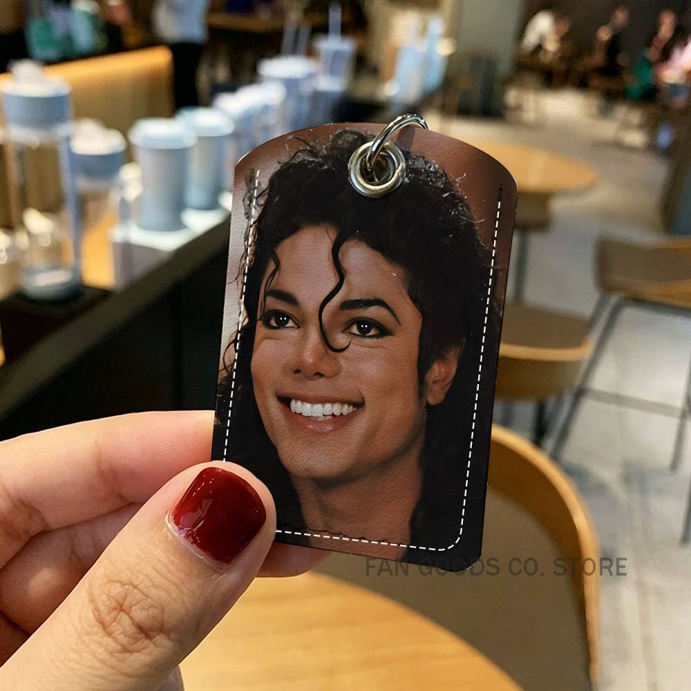 พวงกุญแจหนัง PU ลาย Michael J- - Airtag Holder Case บทวิจารณ์และราคา