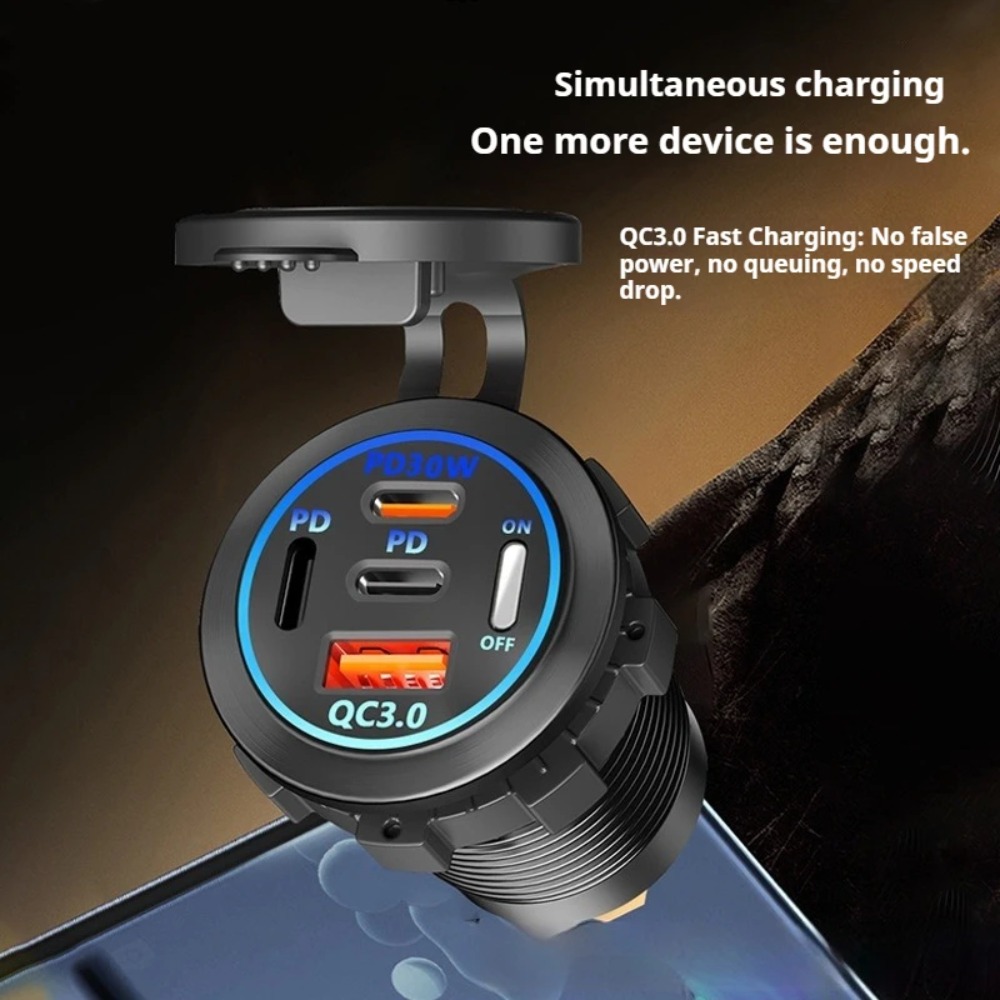 83W PD QC3.0 4-Port Car Charge - Usb C Hub บทวิจารณ์และราคา