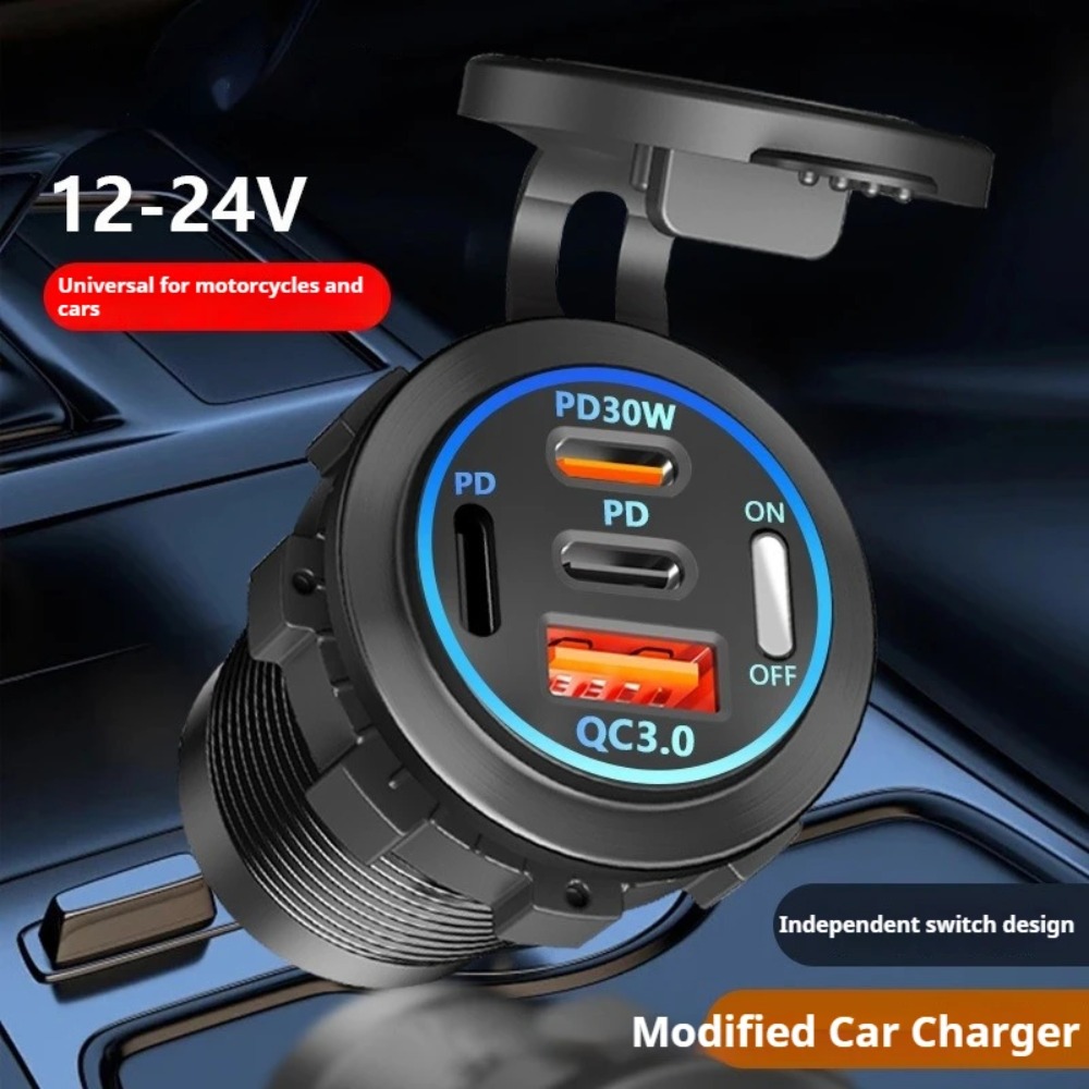 83W PD QC3.0 4-Port Car Charge - Usb C Hub บทวิจารณ์และราคา