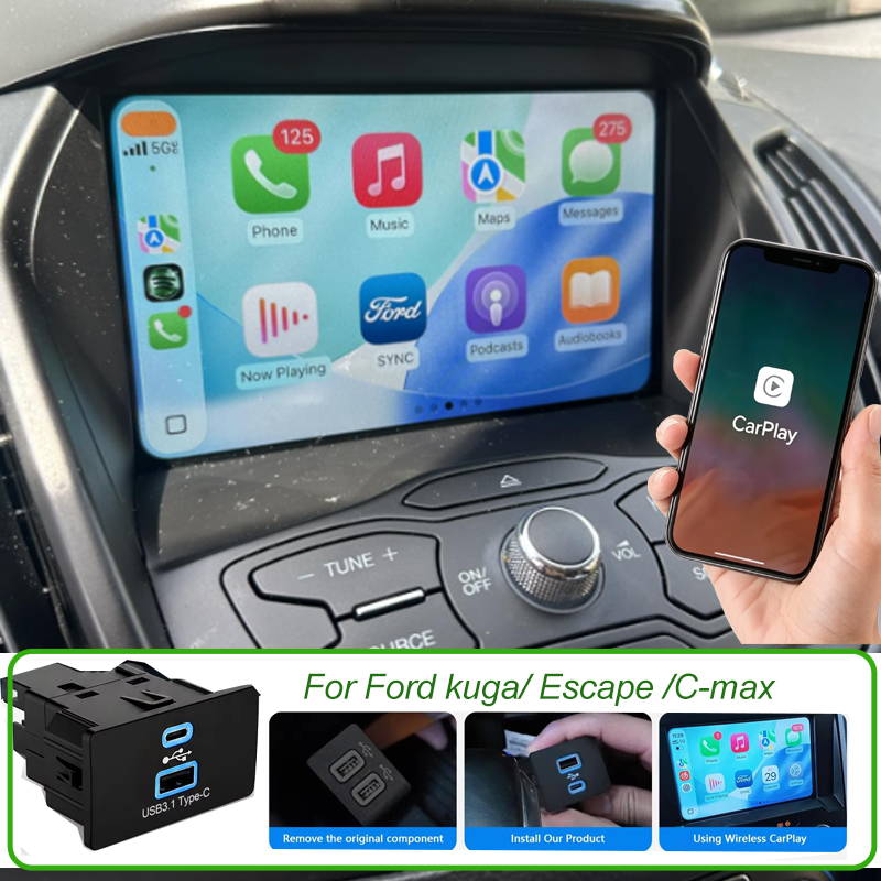 ฮับ USB ไร้สาย Carplay สำหรับ  - Usb C Hub บทวิจารณ์และราคา