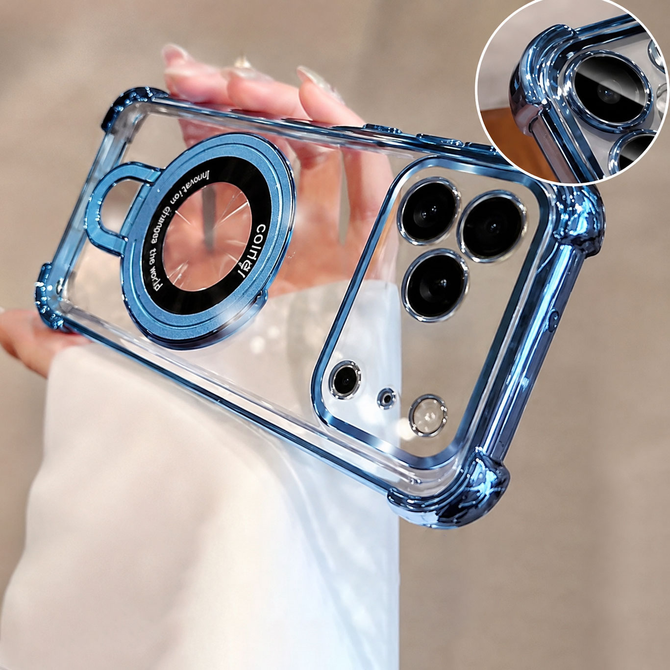 เคสโทรศัพท์หรูหราแบบใสเคลือบเง - Quirky Phone Accessories บทวิจารณ์และราคา