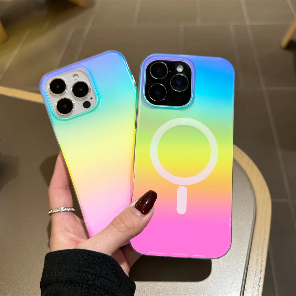 เคสไล่สีรุ้งแบบเลเซอร์ฟรอสต์ ส - Phone Accessories And Cases บทวิจารณ์และราคา