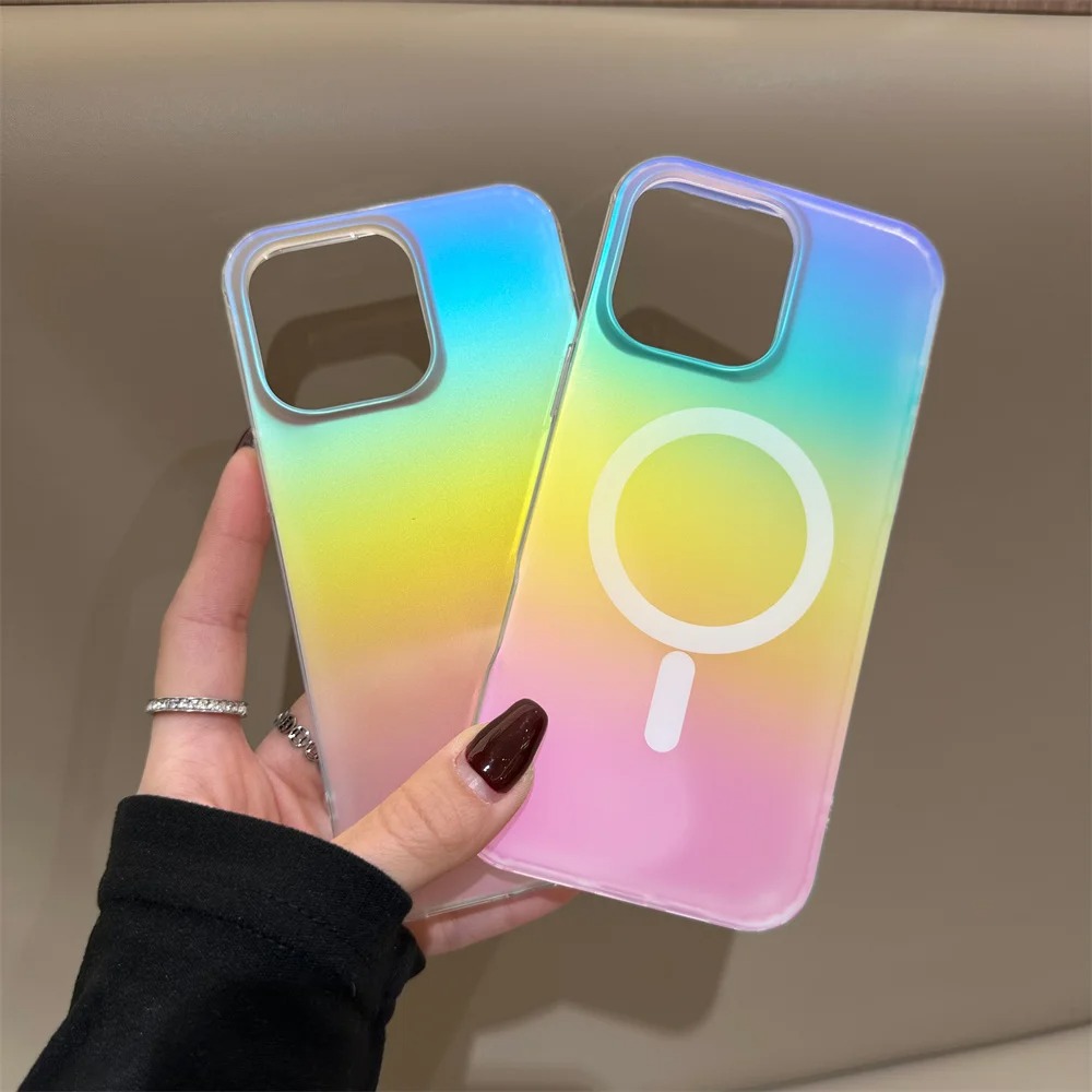 เคสไล่สีรุ้งแบบเลเซอร์ฟรอสต์ ส - Phone Accessories And Cases บทวิจารณ์และราคา
