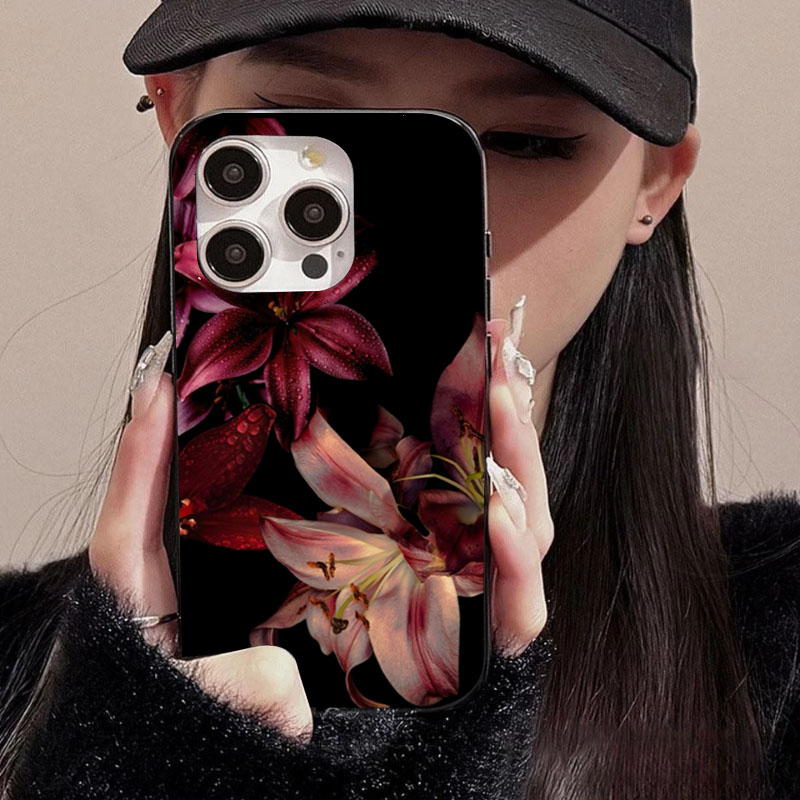 เคสโทรศัพท์ลายดอกลิลลี่สีแดงสุ - Phone Accessories Red บทวิจารณ์และราคา