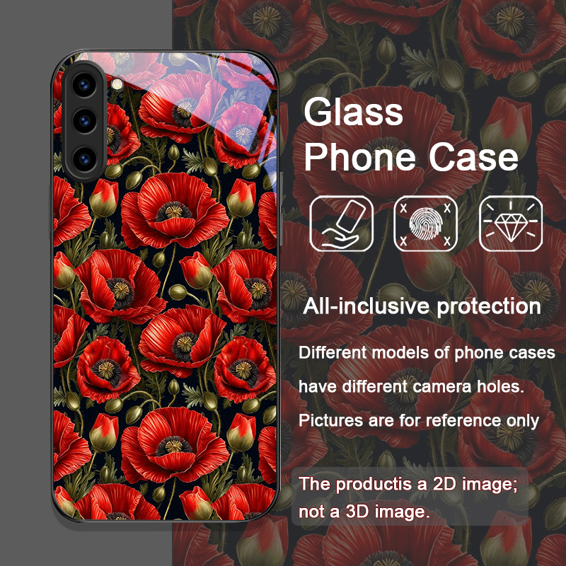 เคสโทรศัพท์มือถือลายดอกป๊อปปี้ - Phone Accessories Red บทวิจารณ์และราคา