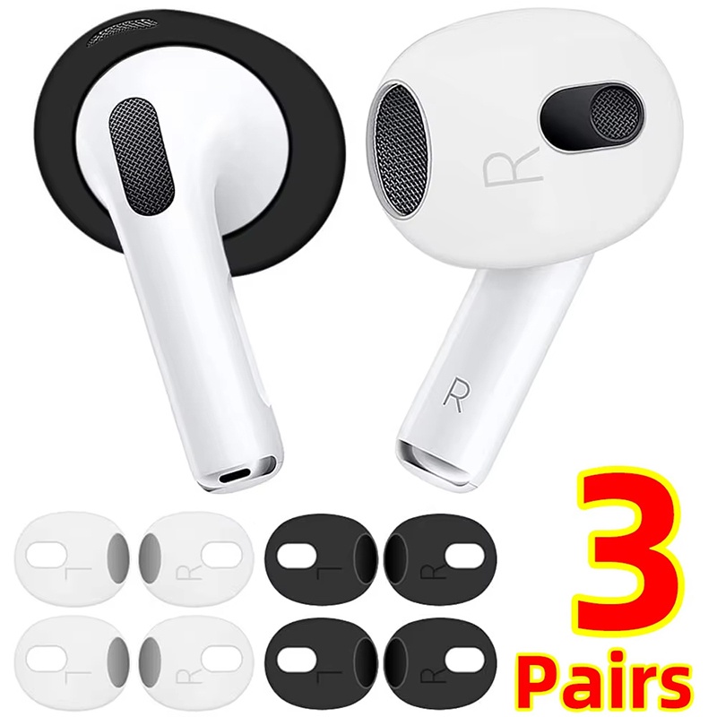 3 คู่จุกหูฟังป้องกันการลื่นสำห - Airpod Case Cover บทวิจารณ์และราคา