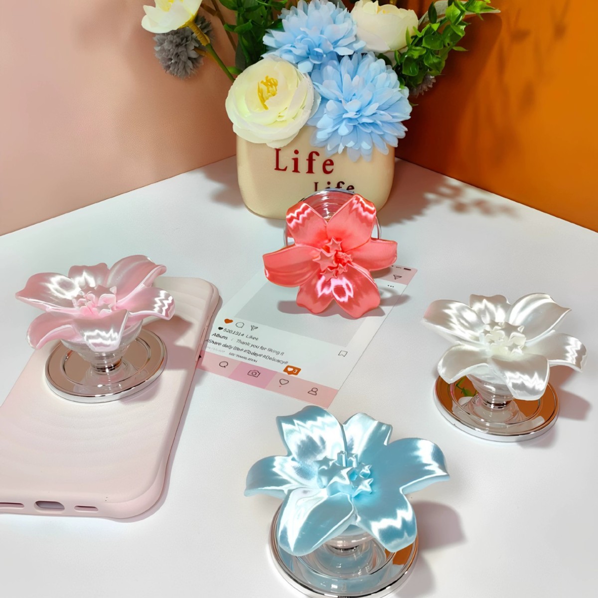 ที่ยึดโทรศัพท์แม่เหล็กแบบมีดอก - Phone Accessories And Cases บทวิจารณ์และราคา