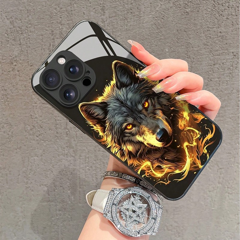 เคสโทรศัพท์ลายกราฟิกหมาป่าสีแด - Phone Accessories Red บทวิจารณ์และราคา