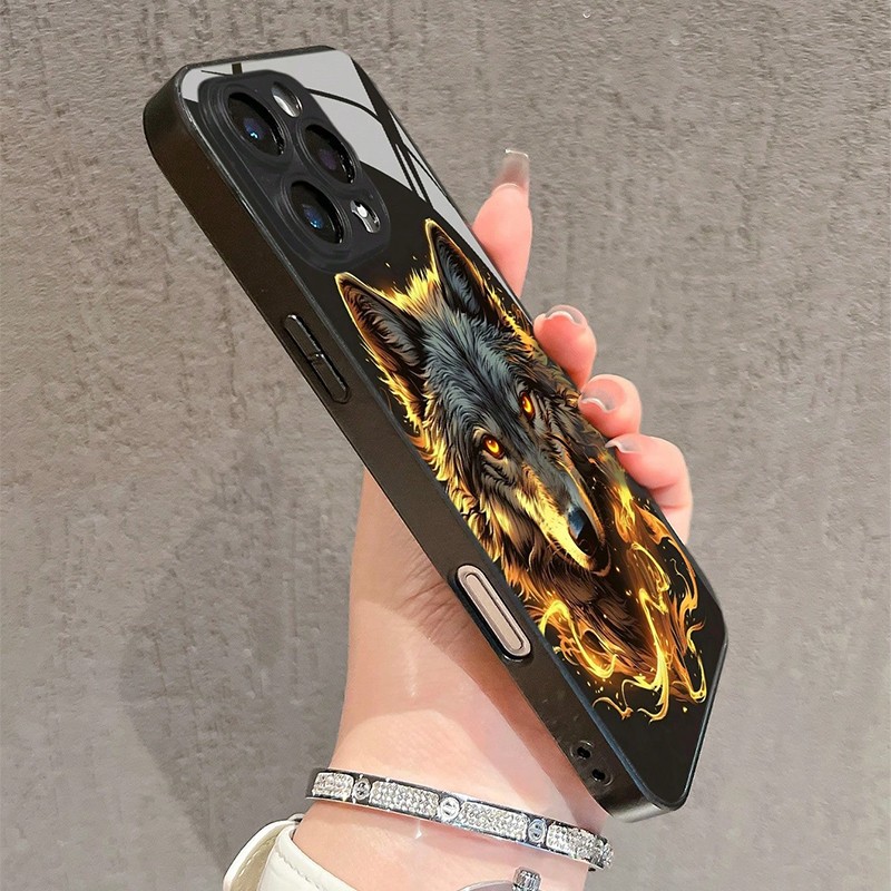 เคสโทรศัพท์ลายกราฟิกหมาป่าสีแด - Phone Accessories Red บทวิจารณ์และราคา