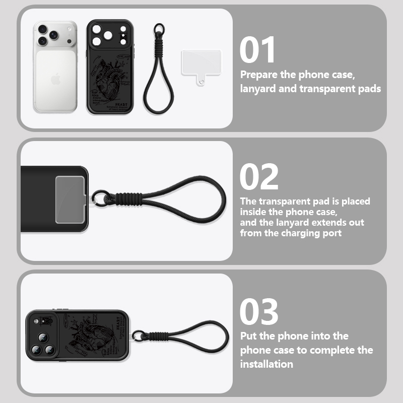 เคสโทรศัพท์แบบสายคล้องมือลายหั - Lanyard Phone Strap บทวิจารณ์และราคา