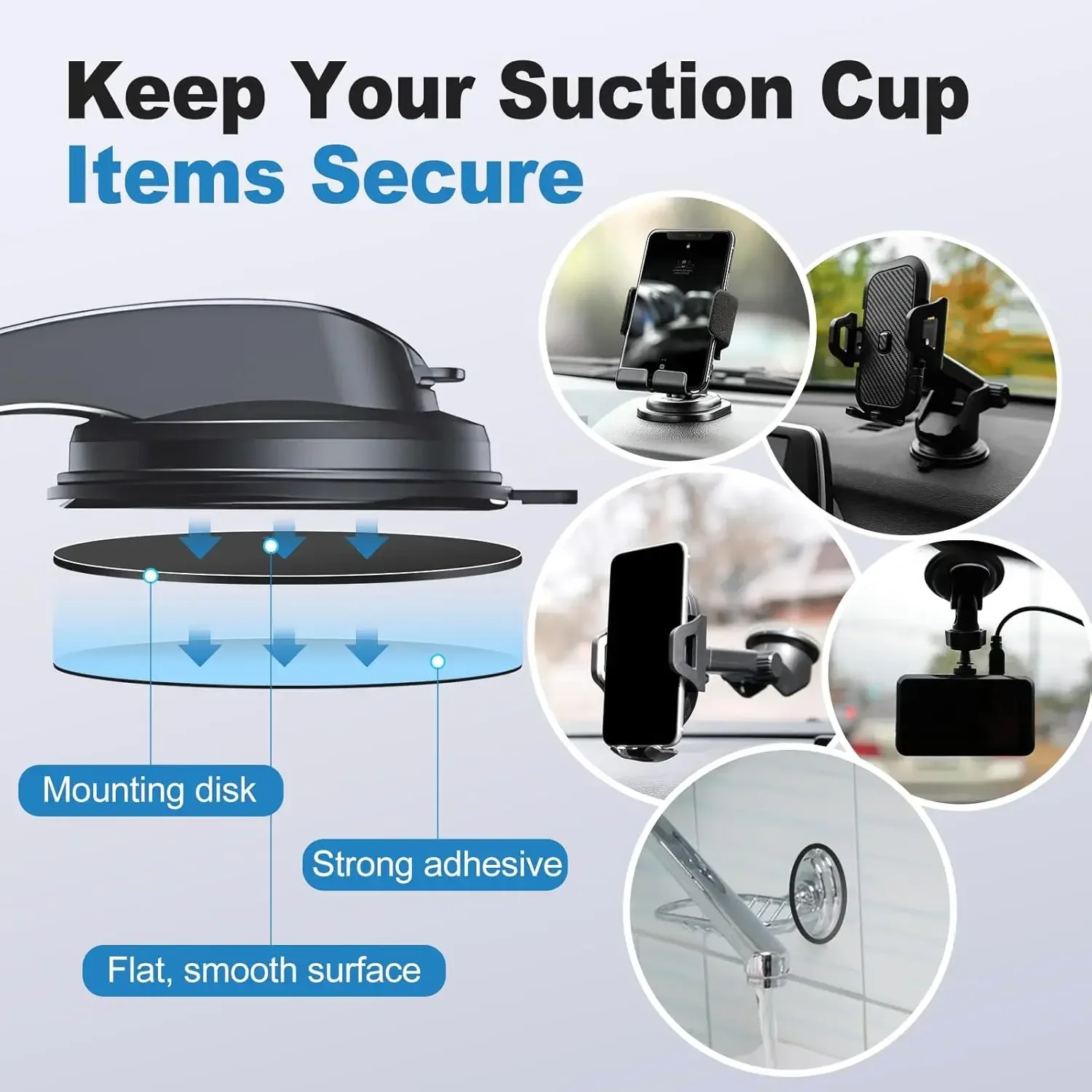 ชุดแผ่นกาวติดตั้งอเนกประสงค์สำ - Quirky Phone Accessories บทวิจารณ์และราคา