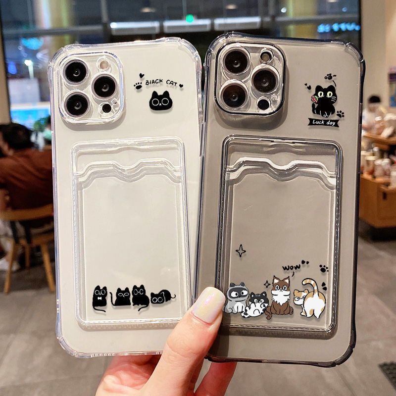 เคสโทรศัพท์ลายแมวดำน่ารัก สำหร - Quirky Phone Accessories บทวิจารณ์และราคา
