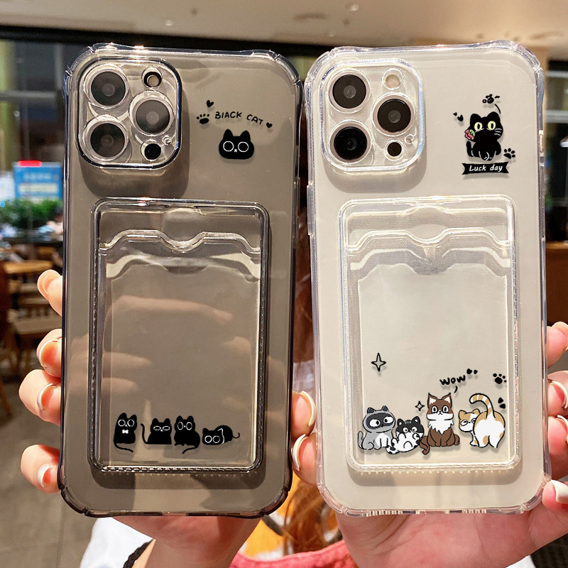 เคสโทรศัพท์ลายแมวดำน่ารัก สำหร - Quirky Phone Accessories บทวิจารณ์และราคา