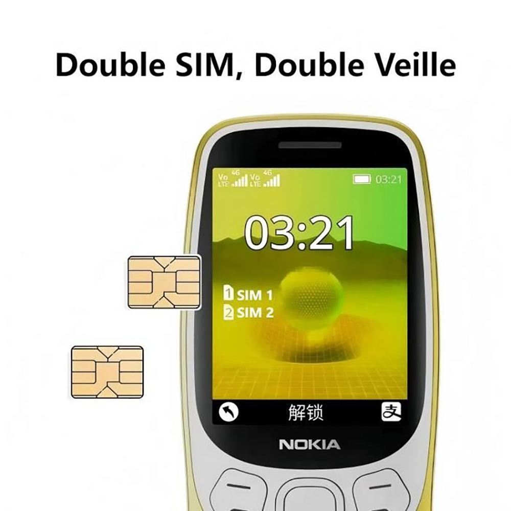 โนเกีย 3210 4G โทรศัพท์ 2 ซิม  - Sim Card Tool บทวิจารณ์และราคา
