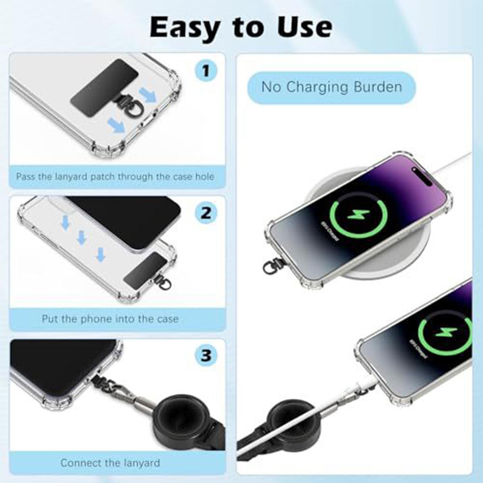 สายคล้องโทรศัพท์แบบยืดหดได้ สา - Lanyard Phone Strap บทวิจารณ์และราคา